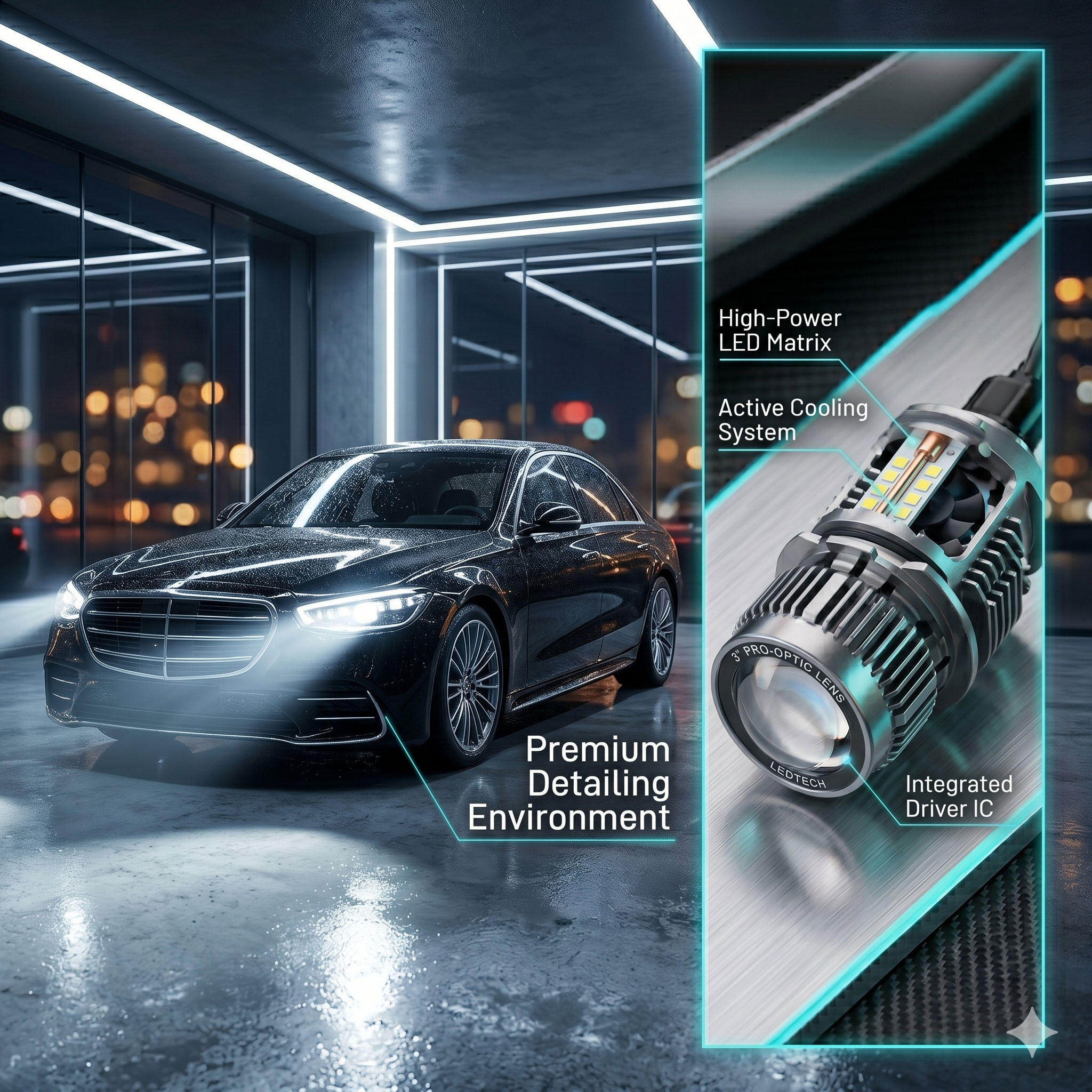 Car LED Projectors 3 Inch Variant